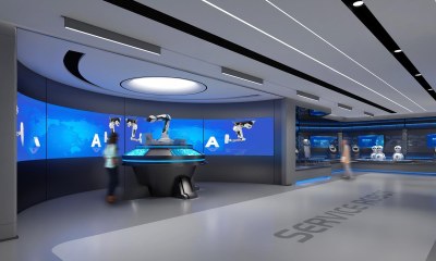 现代科技展厅3D模型下载